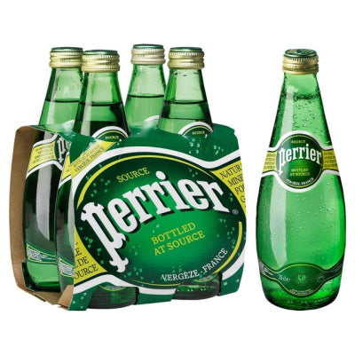 Perrier Sparkling Water 4pk Glass