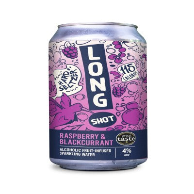 Long Shot Raspberry & Blackcurrent Hard Seltzer