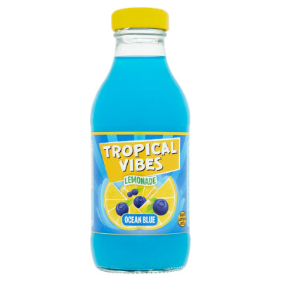 Tropical Vibes Lemonade Ocean Blue Glass