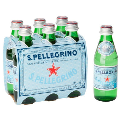 San Pellegrino Sparkling Water Glass 6pk