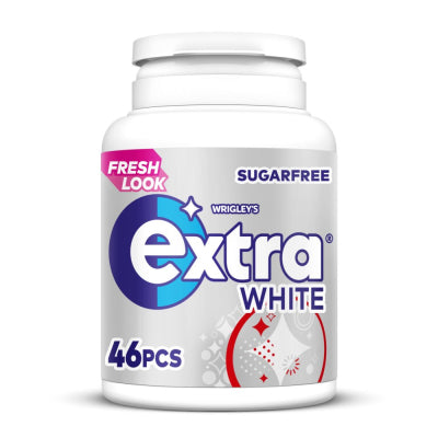 Wrigleys Extra White Chewing Gum Bottle