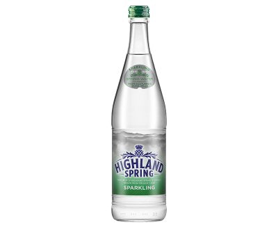 Highland Spring Sparkling Water Glass