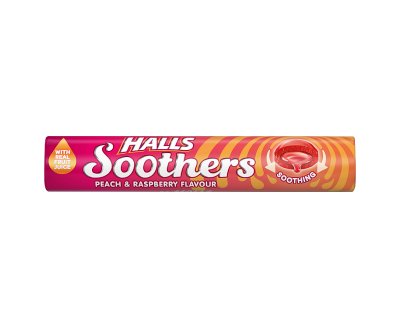 Halls Soothers Peach Raspberry