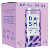 Dash Blackcurrant Sparkling Water 4pk